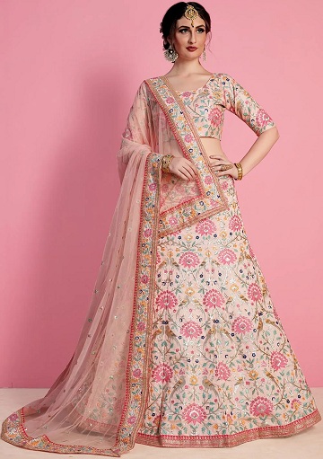 Art Silk Partywear Lehenga Choli