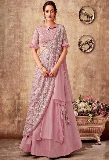 Party Wear Lányos Lehenga