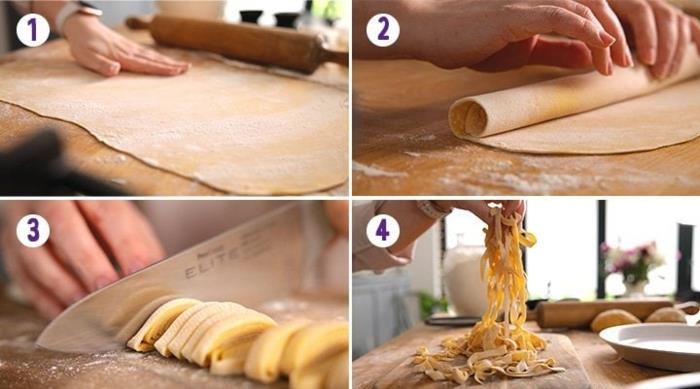 Tee pasta itse täytteellä, kuten leikkaamalla