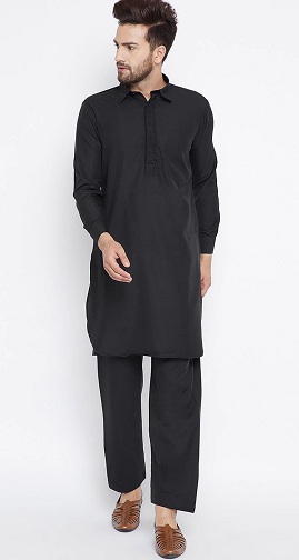 Rövid Pathani Slim Fit Kurta