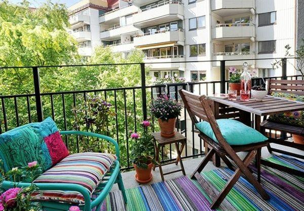 patio suunnitteluideoita värilliset kasvit patio matto heittää tyynyt