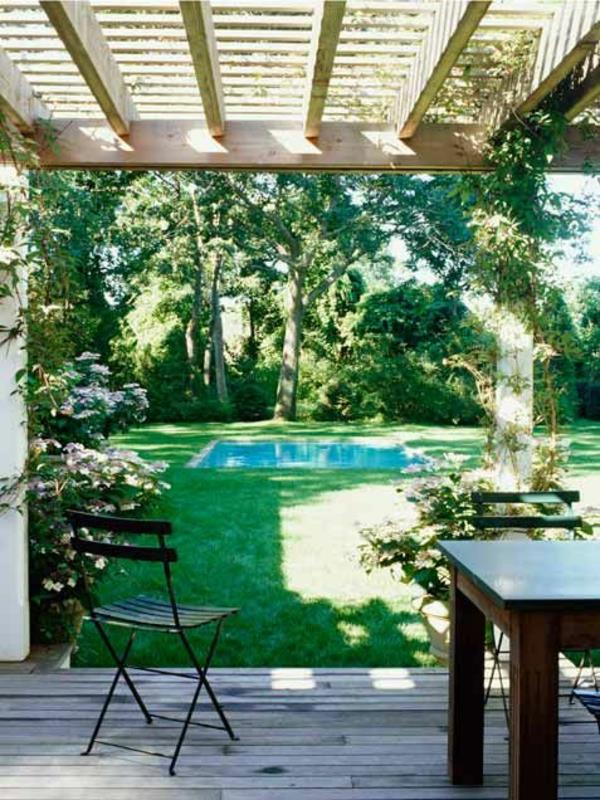 patio puutarhan suunnitteluideoita pergola rakenna itsellesi nurmikko