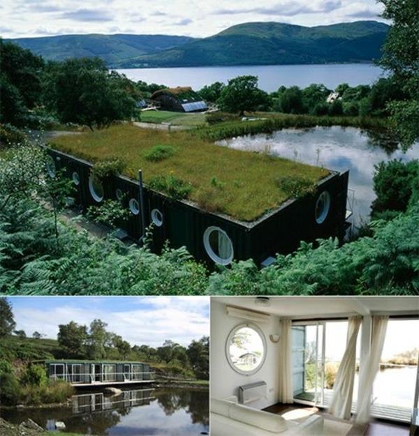 patio maisema vihreä katto puutarhavaja kaunis maisema vihreä katto puutarha talo kaunis