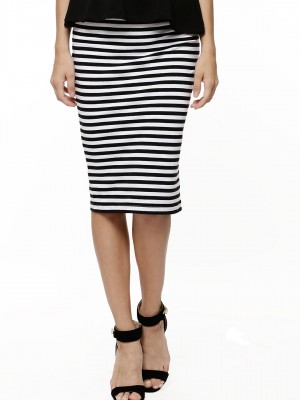 Koovs stribet nederdel