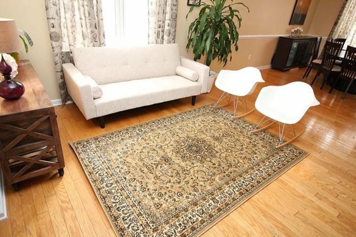 persialaiset matot olohuone vintage keinutuolit