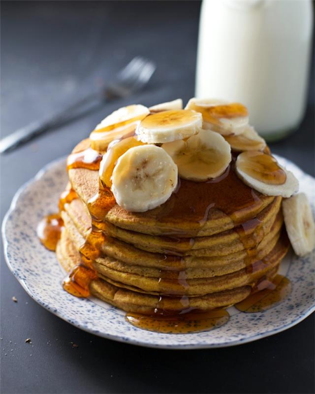 pannukakkuresepti banaanit hunajamaito