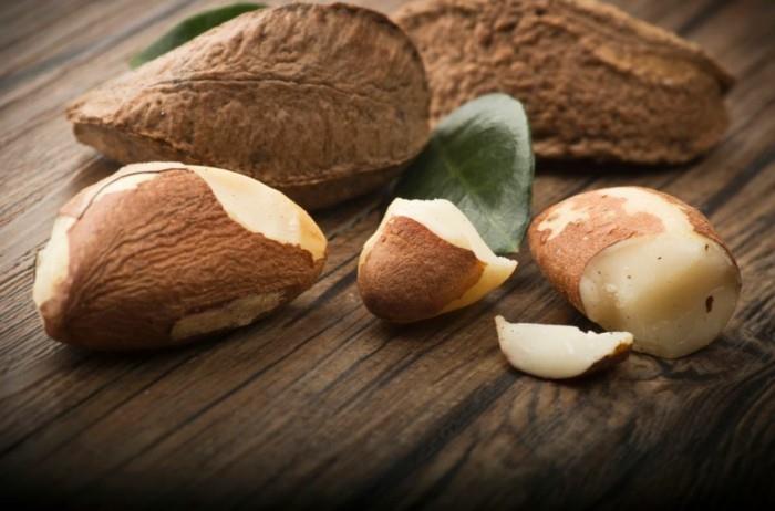 kasvit-ytimet-pähkinät-terveet-elävät-terveet-mantelit-Brasilian pähkinät