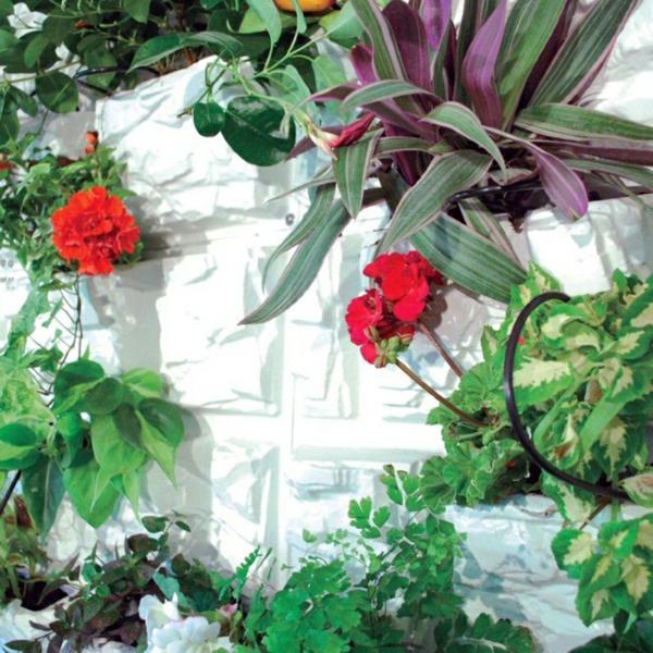 istutuskoneet kukkaruukut seinämoduulit pelargoniat