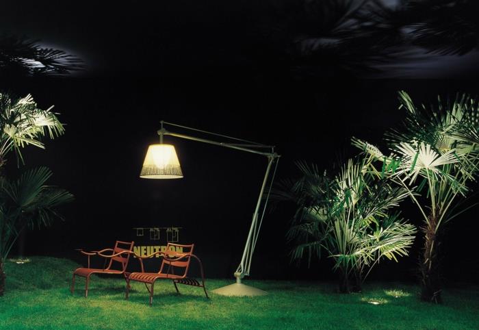 Philippe Starck -lamput ja -valot puutarhavalaisimille superarchimon flos vihreä