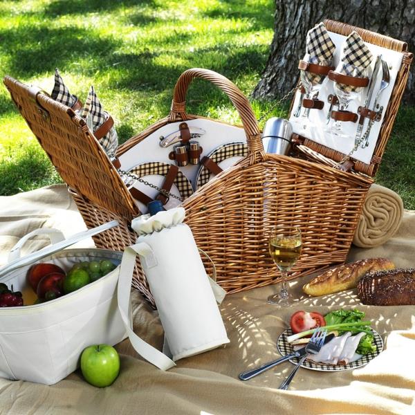 piknik -viltti piknik -koriretki ulkona