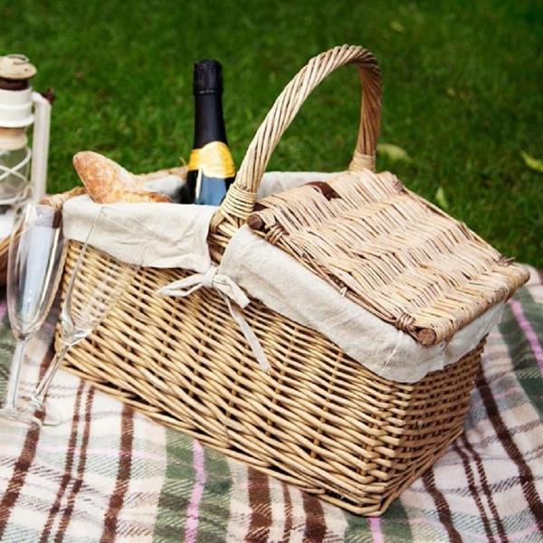 piknik -viltti piknik -kori syö juoda luonto