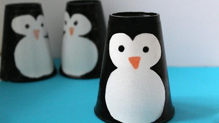 pingviini basleln lasten kanssa paperikupista