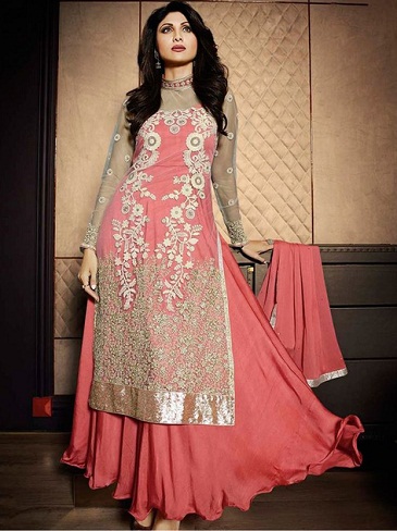 Rózsaszín szoknya Salwar Suit