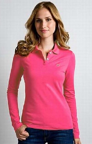 Polo pink skjorte top til damer