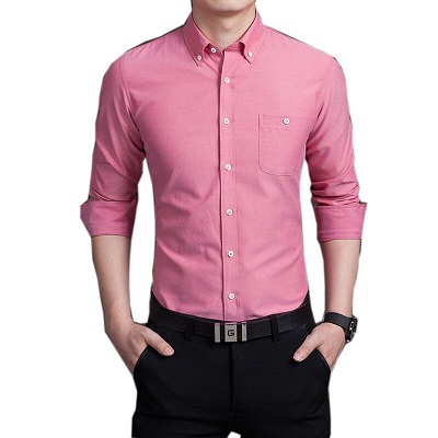 Hot Pink Mænd Skjorter