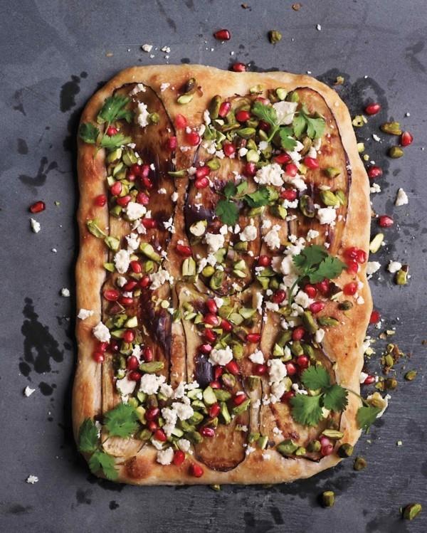 pizzakastikkeet ideoita munakoiso granaattiomena korianteri