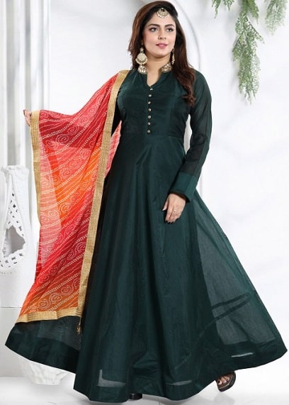 Sima selyem Salwar öltöny