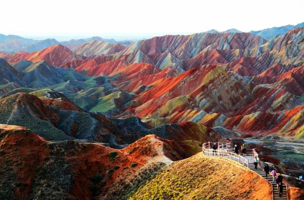 planeettamme Kiina gansu zhangue danxia