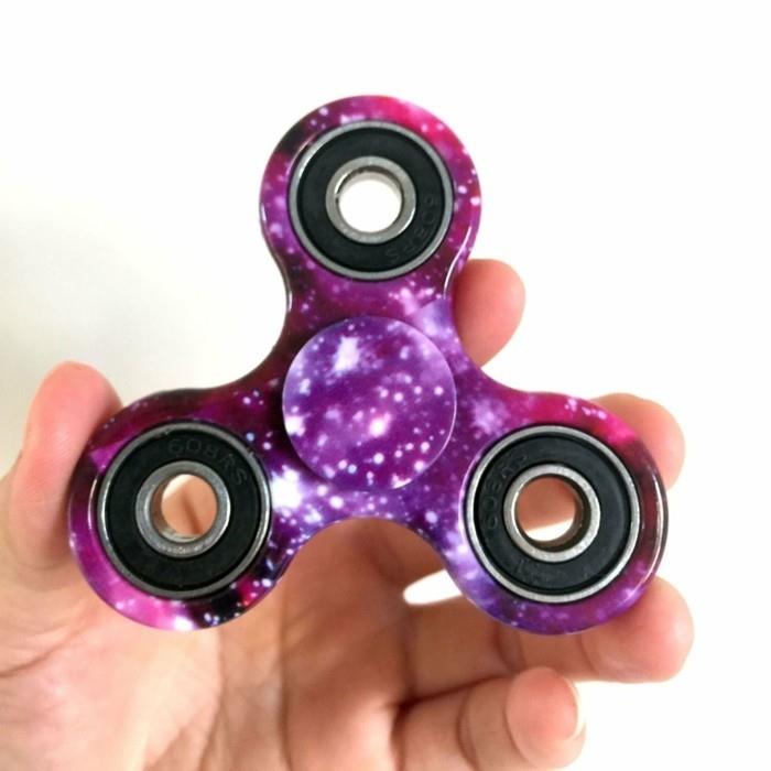 muovinen fidget spinner violetti kuulalaakeri