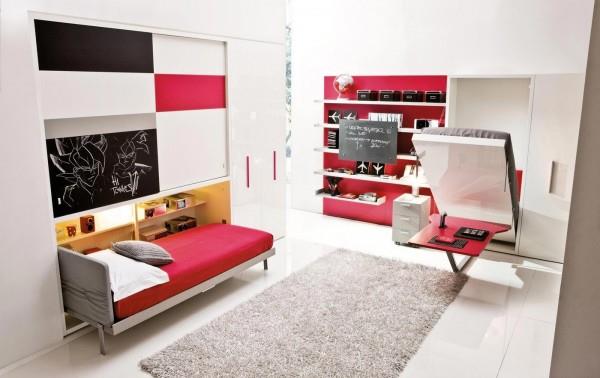 tilaa säästävät huonekalut lastentarhan modernille harmaalle matolle