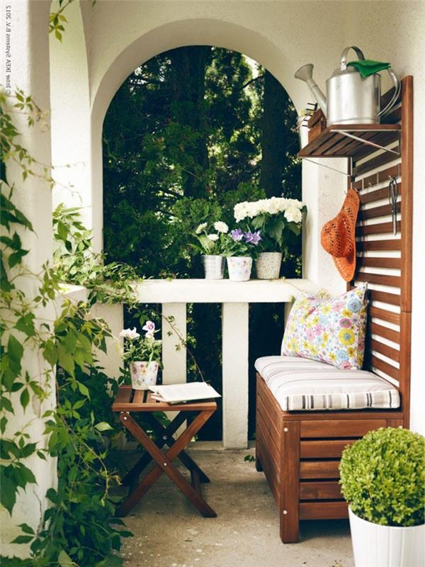 tilaa säästävät huonekalut pienet parvekkeet luovat viileitä puutarhaideoita