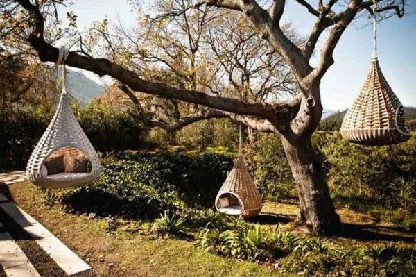 polyrattan tukeva huomaamaton puutarhakalusteet swing tree