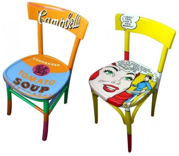 pop -taiteessa on design -tuoleja pop -taidetta