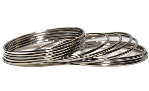 Enkle grå metal armbånd