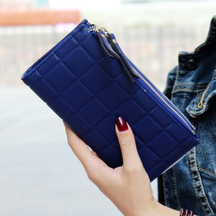 osta lompakko naisten lompakko sininen vetoketju