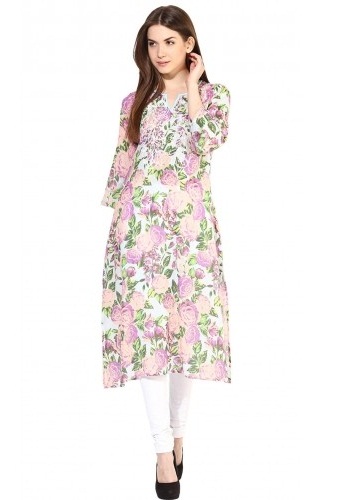 Blomstertryk Kurti