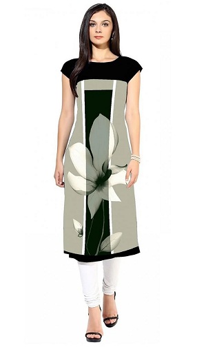 Digital print Crepe Kurti