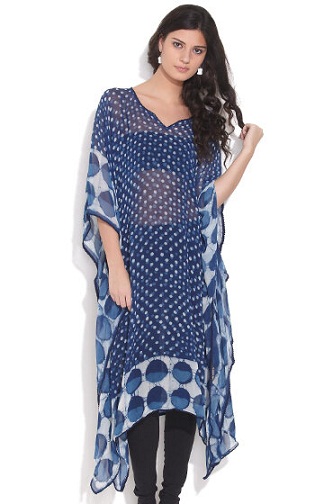Trykt Kaftan Kurti