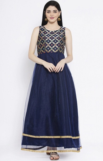 Geometrisk tryk Kurti Design
