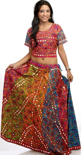 Radzsasztáni nyomtatott Lehenga