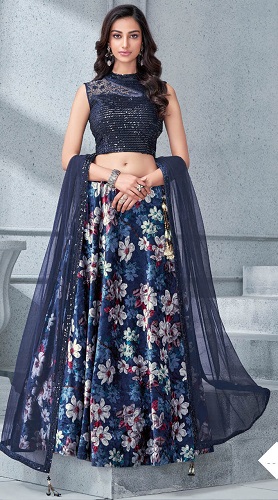 Festtøj Trykt Lehenga