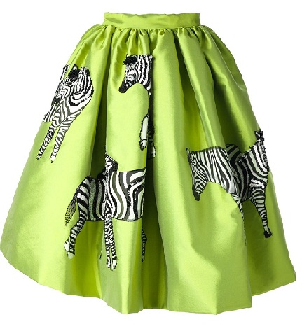 Zebra print nederdel til damer
