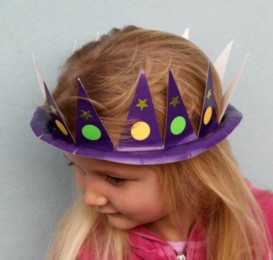 prinsessa kruunu tinker paperilevy lasten kanssa