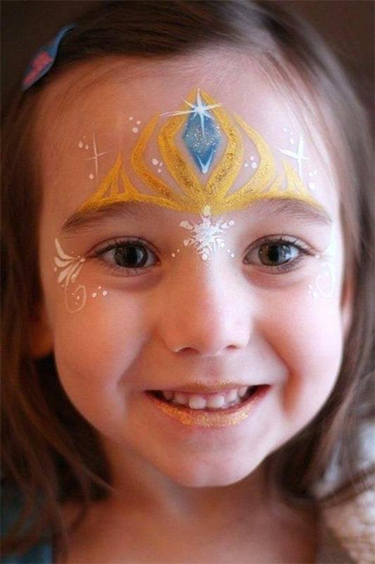 prinsessa meikki lapsille karnevaali meikki ideoita