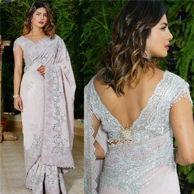 priyanka chopra isralischen -suunnittelijan asussa