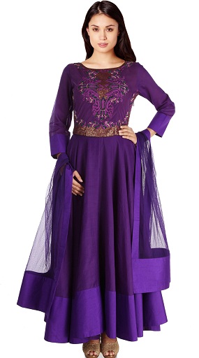 Purple Silwar Salwar Suit