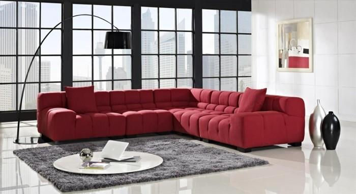 kaunis moderni punainen sohva 21 moderneille sohvaideoille modernilla punaisella