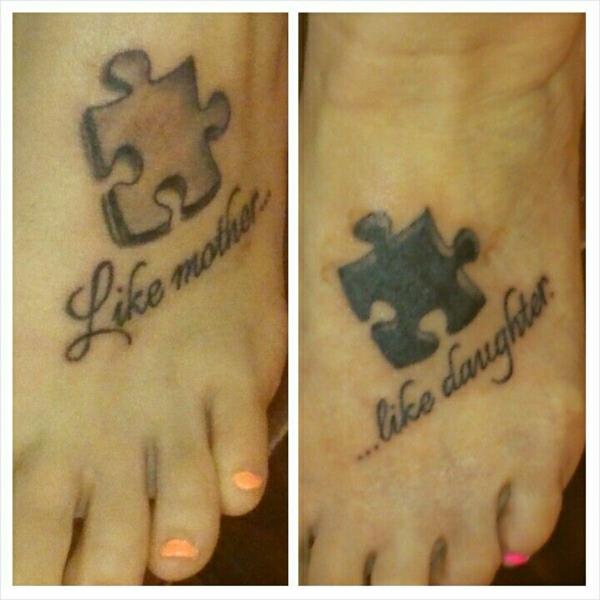 palapeli tatuointi jalka tatuoinnit