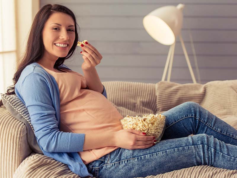 popcorn under graviditeten
