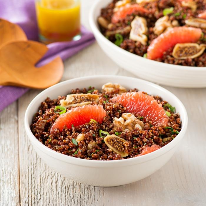 quinoa -reseptit salaatti greippi viikunat