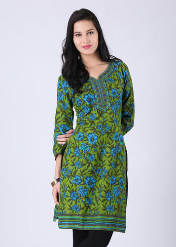 Rajasthani blomsterprint Kurti