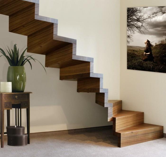 huoneen suunnittelu koristele portaikko ripustaa maalauksia ja laittaa kasveja