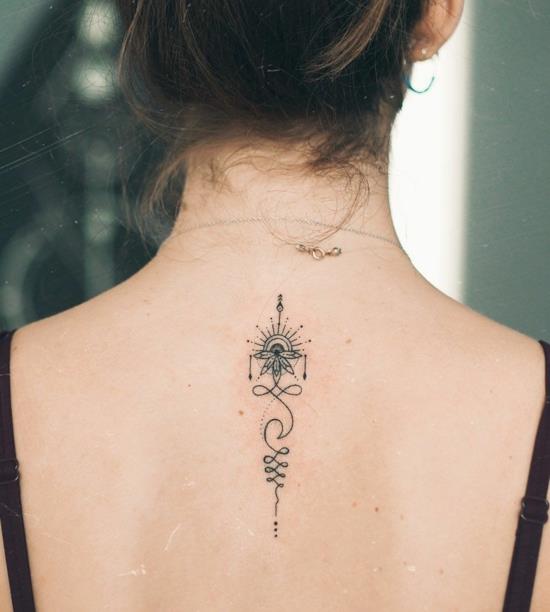 takaisin naiset unalome tatuointi lotus sun