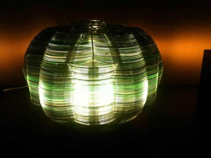 kierrätys bastelin cd -levyillä kierrätysideoita seinäkoriste -ideoita mandala -malli diy -lamppu
