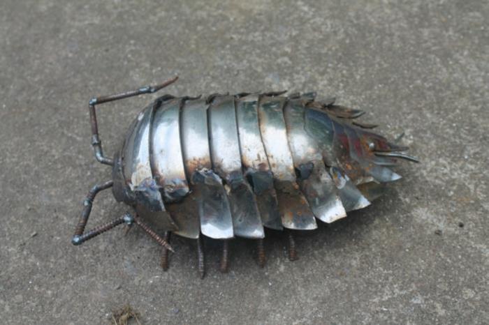 kierrätys tinker metallihahmo hyönteinen isopod