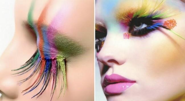 sateenkaaren meikkiideat muodostavat karnevaalin